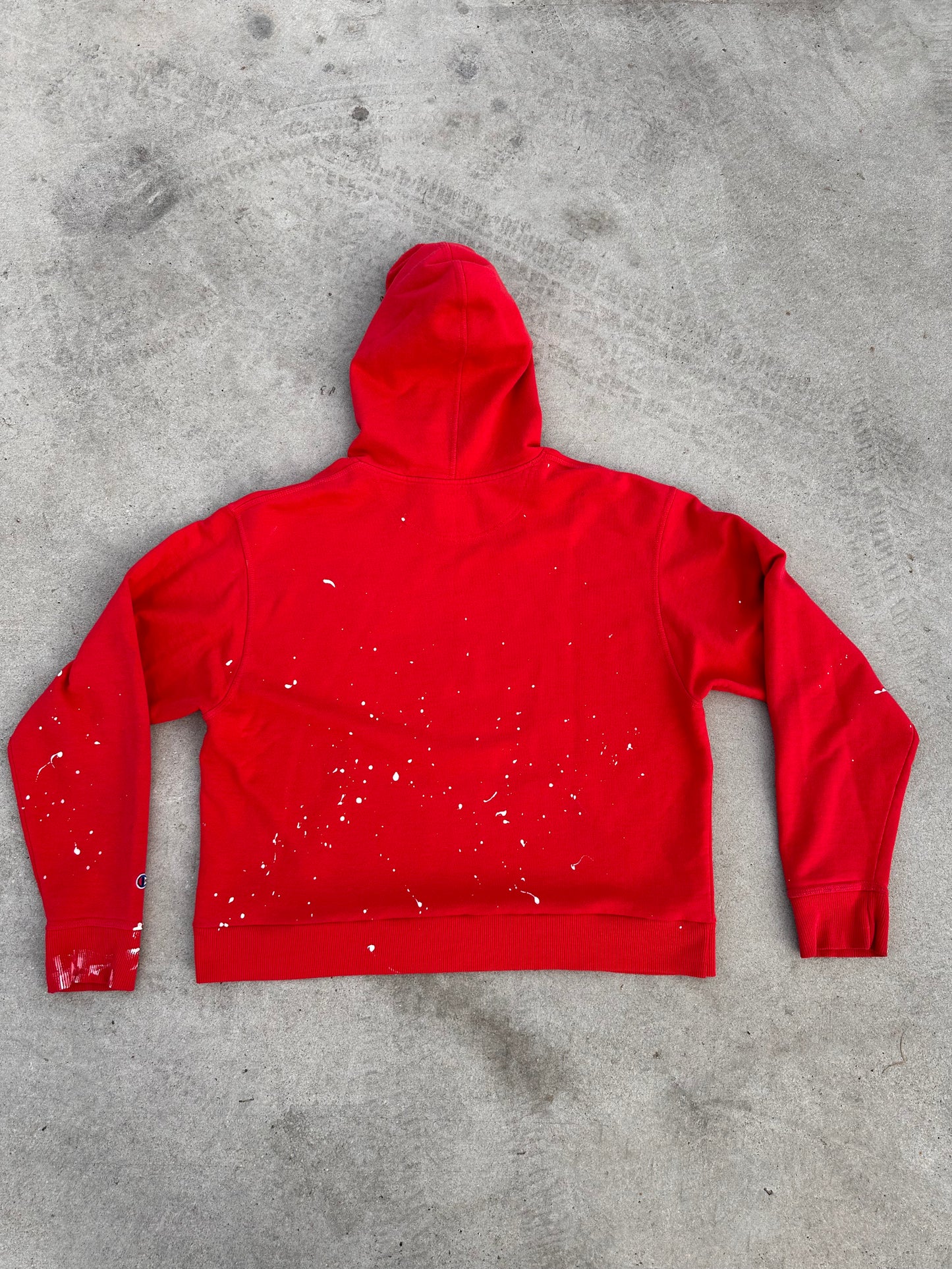 Splatter Hoodie Red