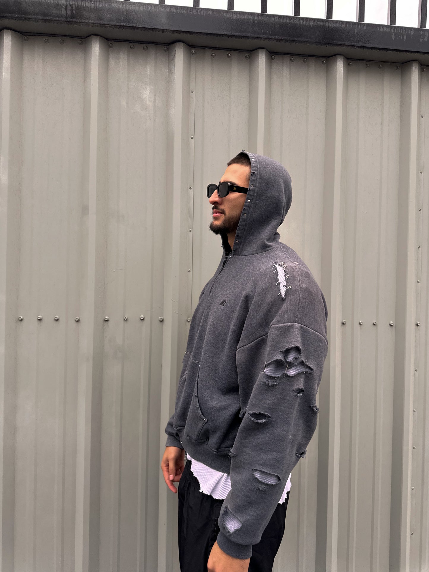 Thrashed Hoodie Size L-XL