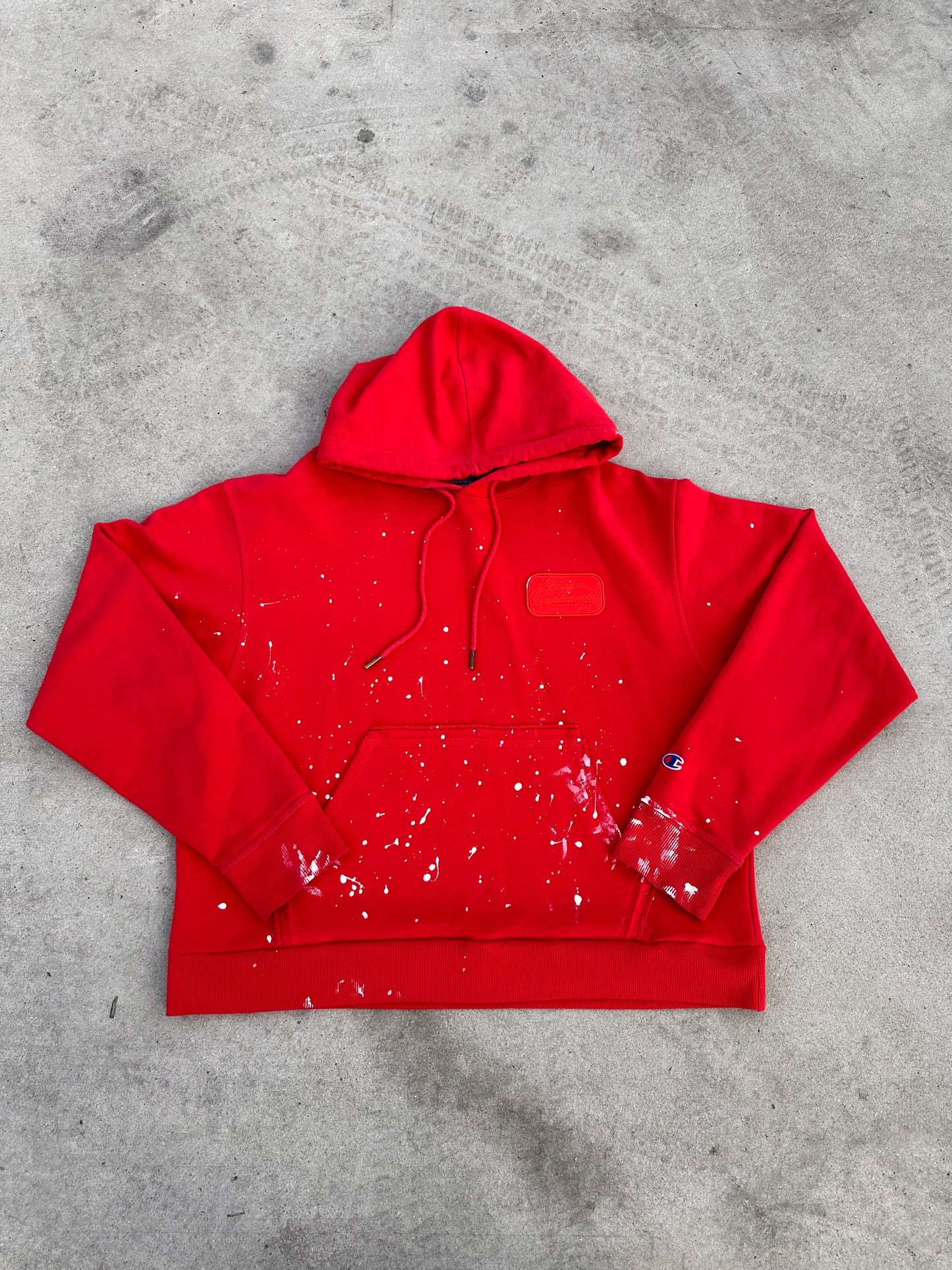 Splatter Hoodie Red