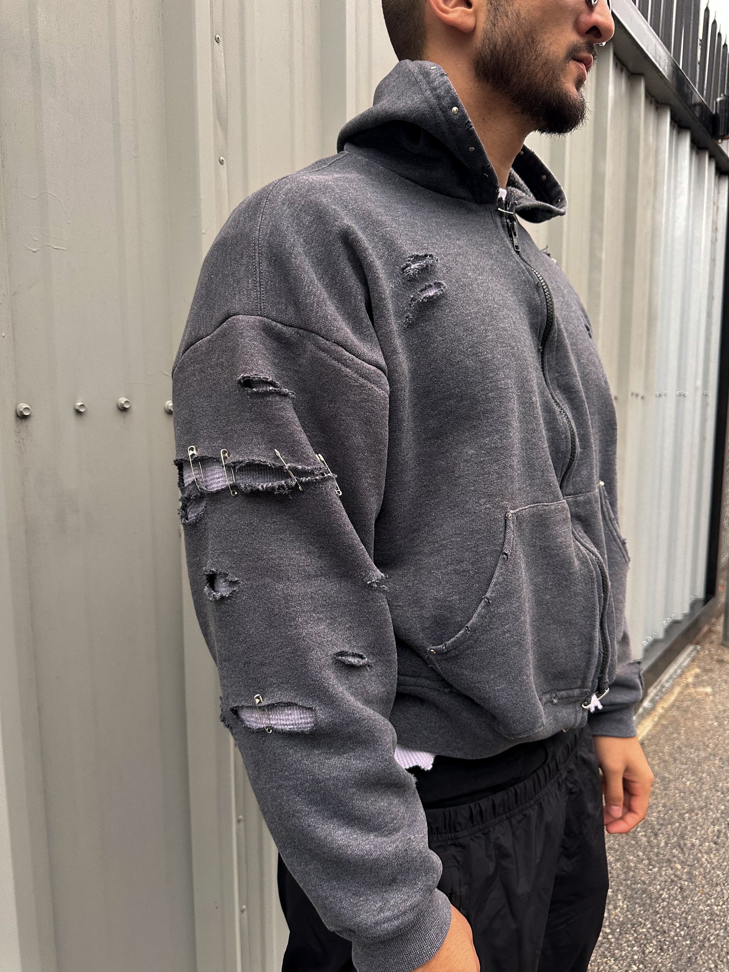 Thrashed Hoodie Size L-XL