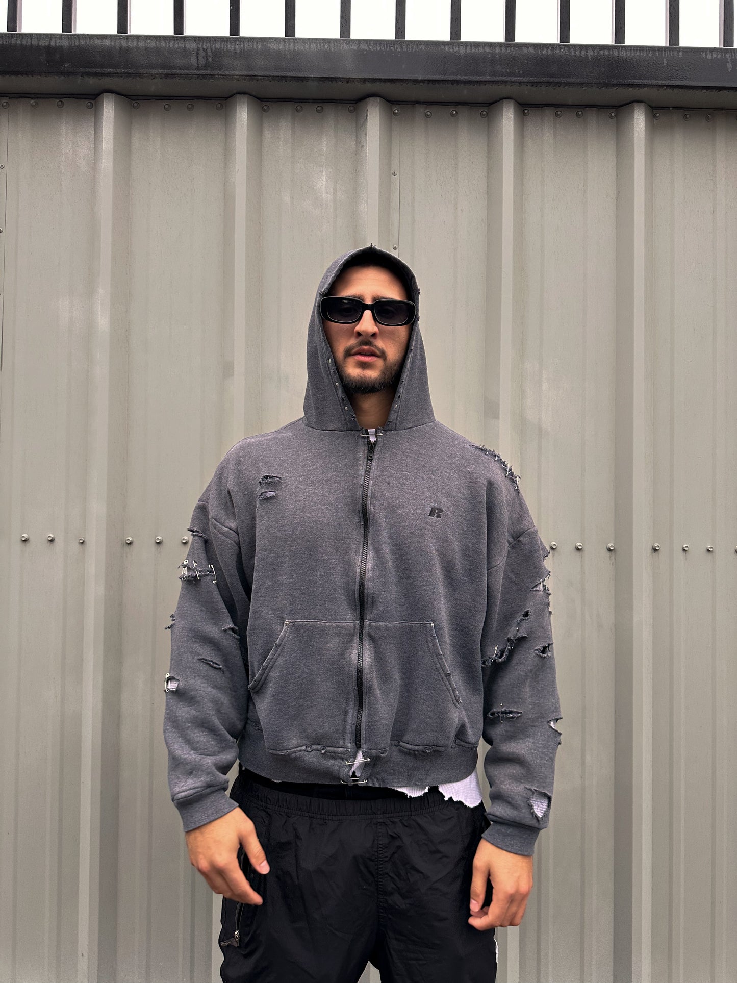 Thrashed Hoodie Size L-XL