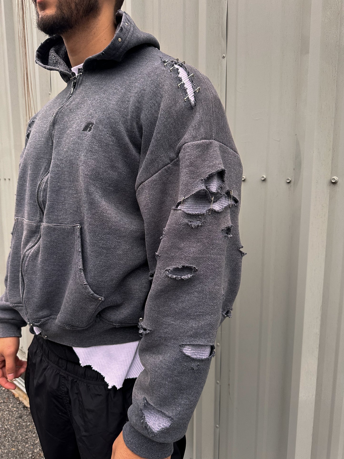 Thrashed Hoodie Size L-XL